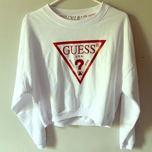 Guess cropped sweatshirt